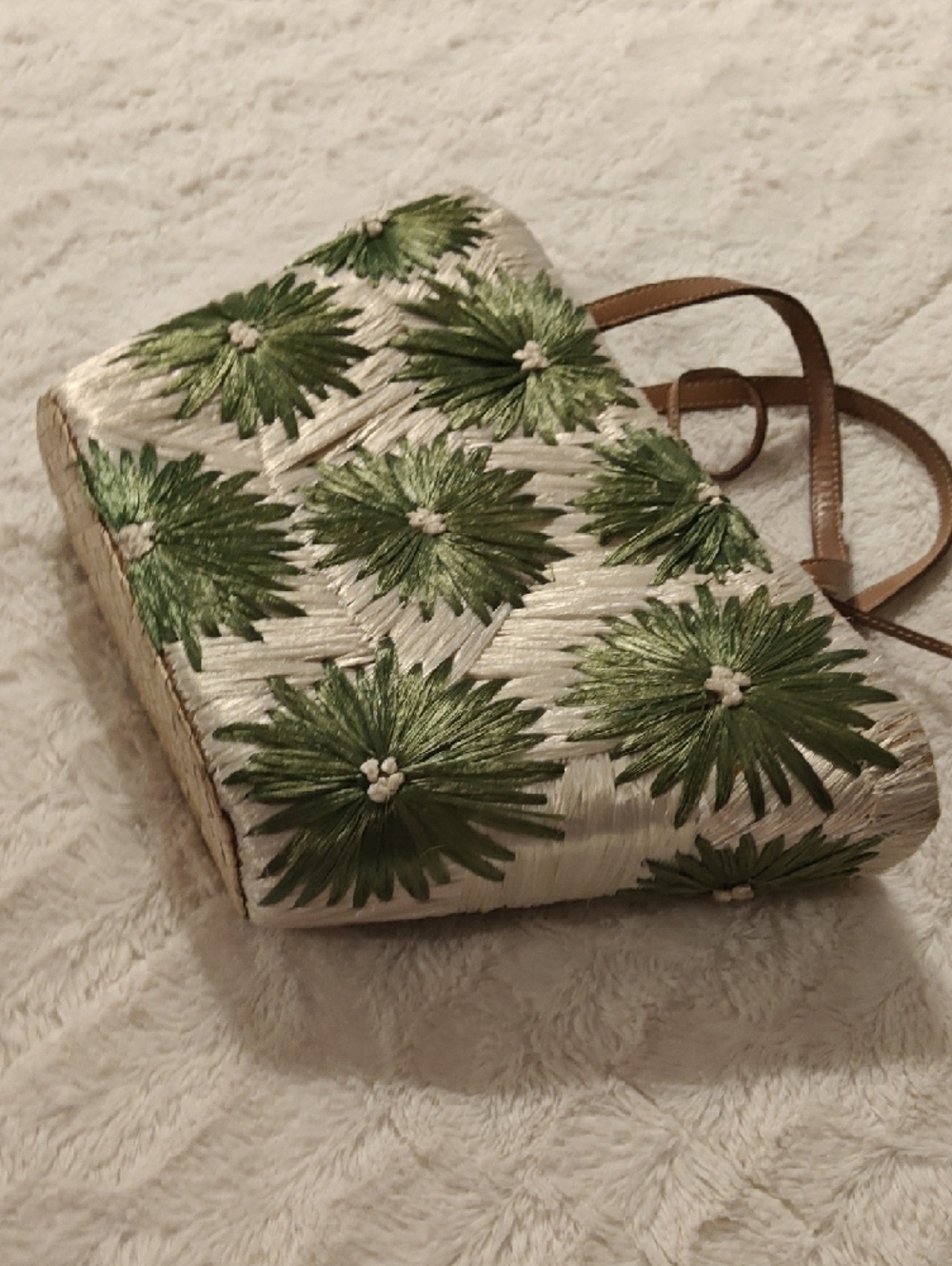 Kate Spade Cabo Natural Straw Floral Bag - Picture 5 of 14
